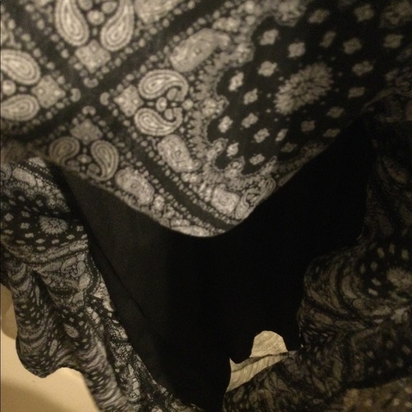 Black Paisley Summer Dress Size Large- Cloud❤️ Sky - Picture 5 of 7